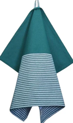 Magasin du Nord Collection Tekstiler Til Køkkenet<Tea Towels 50x70 cm MIX - Stripe dark green