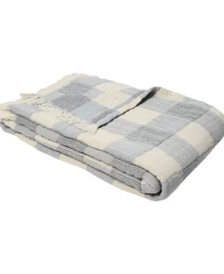 Magasin du Nord Collection Sengetæpper<Throw 130x200cm blue check