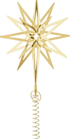 Georg Jensen Juletræspynt<TOP STAR 2025 LARGE 18 KT GOLD PLATED