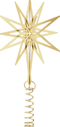 Georg Jensen Juletræspynt<TOP STAR 2025 SMALL 18 KT GOLD PLATED