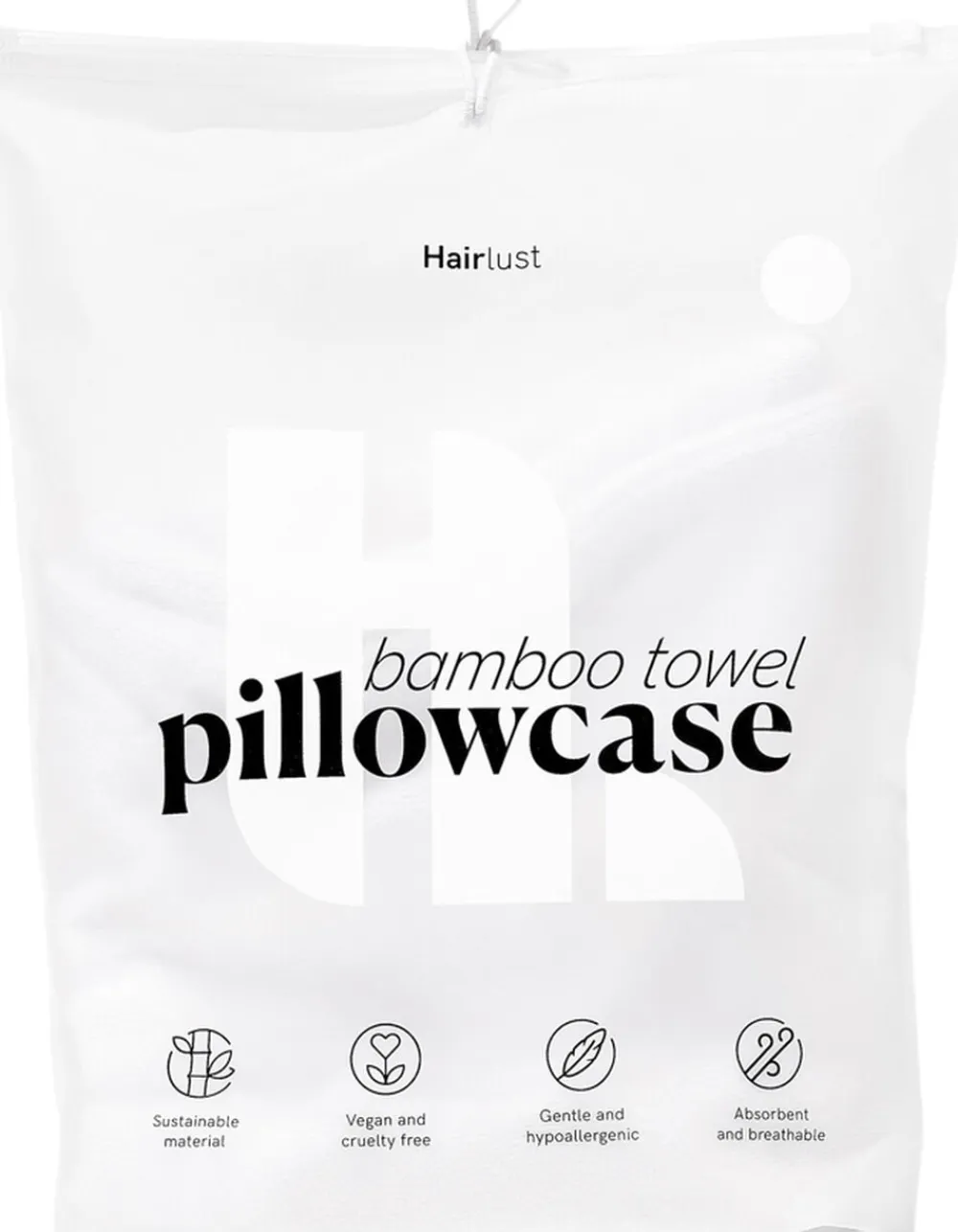 Hairlust Sengetøj & Lagner<Towel Pillowcase, White 60x63/70cm