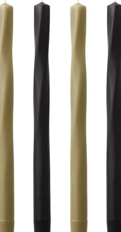 Audo Copenhagen Lys & Lysestager<Twist Tapered Candle, H30, Neutral,