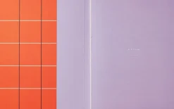 Notem Kontorartikler<UMA Flat Lay Notebook - Large, Orange check
