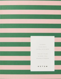Notem Kontorartikler<UMA Notebook, Flat-Lay - Medium, Green & Rose