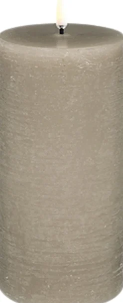 Uyuni Elektriske Julelys<LIGHTING - Pillar LED Candle - Sandstone - 7,8 x 15,2