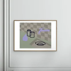 Poster & Frame Plakater & Rammer<Valeryia van der Meer - Quiet Morning in the Kitchen Flerfarvet