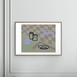Poster & Frame Plakater & Rammer<Valeryia van der Meer - Quiet Morning in the Kitchen Flerfarvet