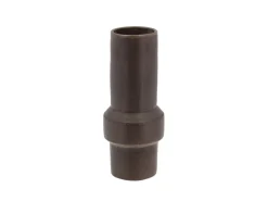 Villa Collection Vaser & Urtepotteskjulere<Vase Rost 12x30cm Mørk brun Stentøj