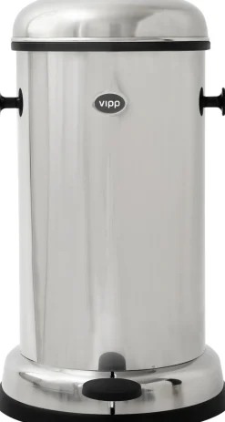 Vipp Skraldespande|Badeværelsestilbehør<15 bin, stainless steel