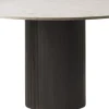Vipp Møbler<494 Cabin round Ø130 L. Beige marble, Dark oak