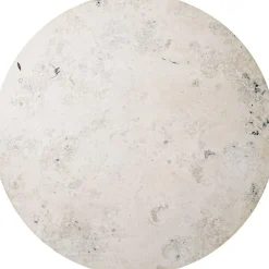 Vipp Møbler<494 Cabin round Ø130 L. Beige marble, Dark oak
