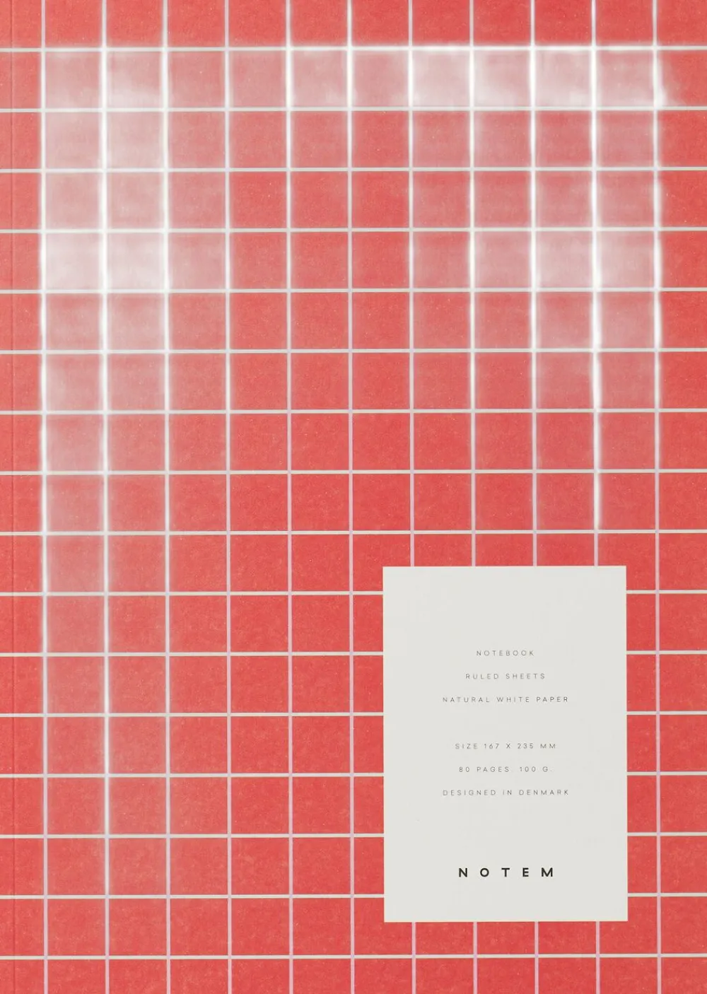 Notem Kontorartikler<VITA Softcover Notebook - Medium, Orange Grid