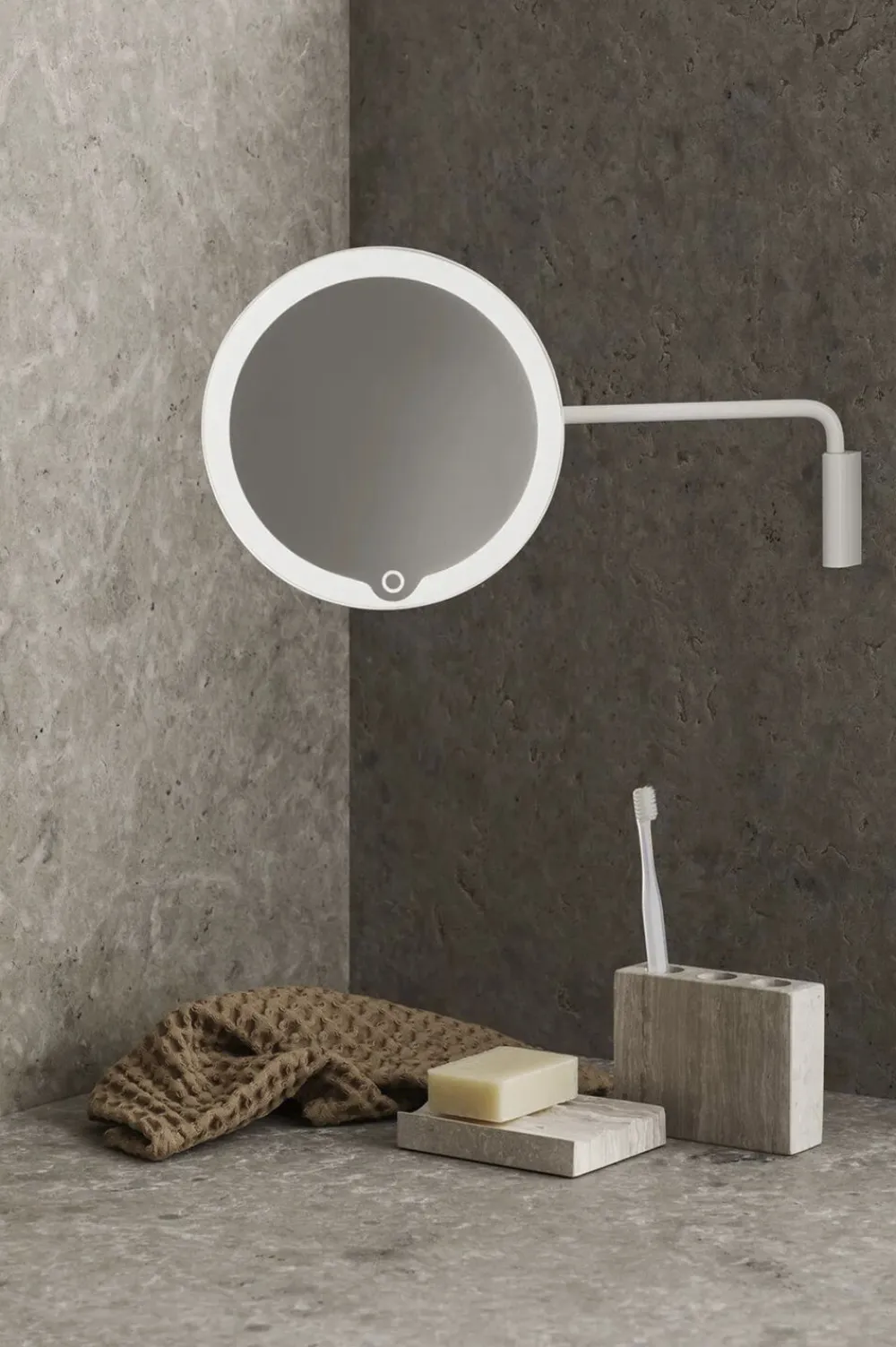 Blomus Spejle<Wall mounted LED Vanity Mirror -MODO- Weiß