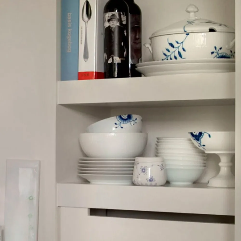 Royal Copenhagen Skåle & Fade<White Fluted Dish Oval 35cm