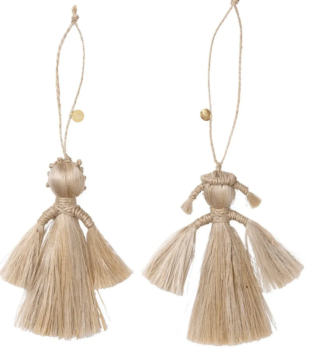 Ferm Living Juletræspynt<Wing Angels - Set of 2 - Natural