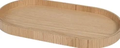 Ekta Living Opbevaring<Wood Tray, Medium, Oak, 16,5x30x2 cm